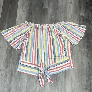 Persaya off the shoulder top, size 3X